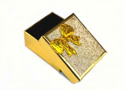 Guld Glitter G rosett 50x55x26 (24 st / förpackning) 10078-2